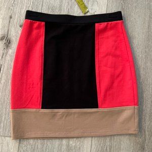Gianni Bini Color Block Knit Skirt